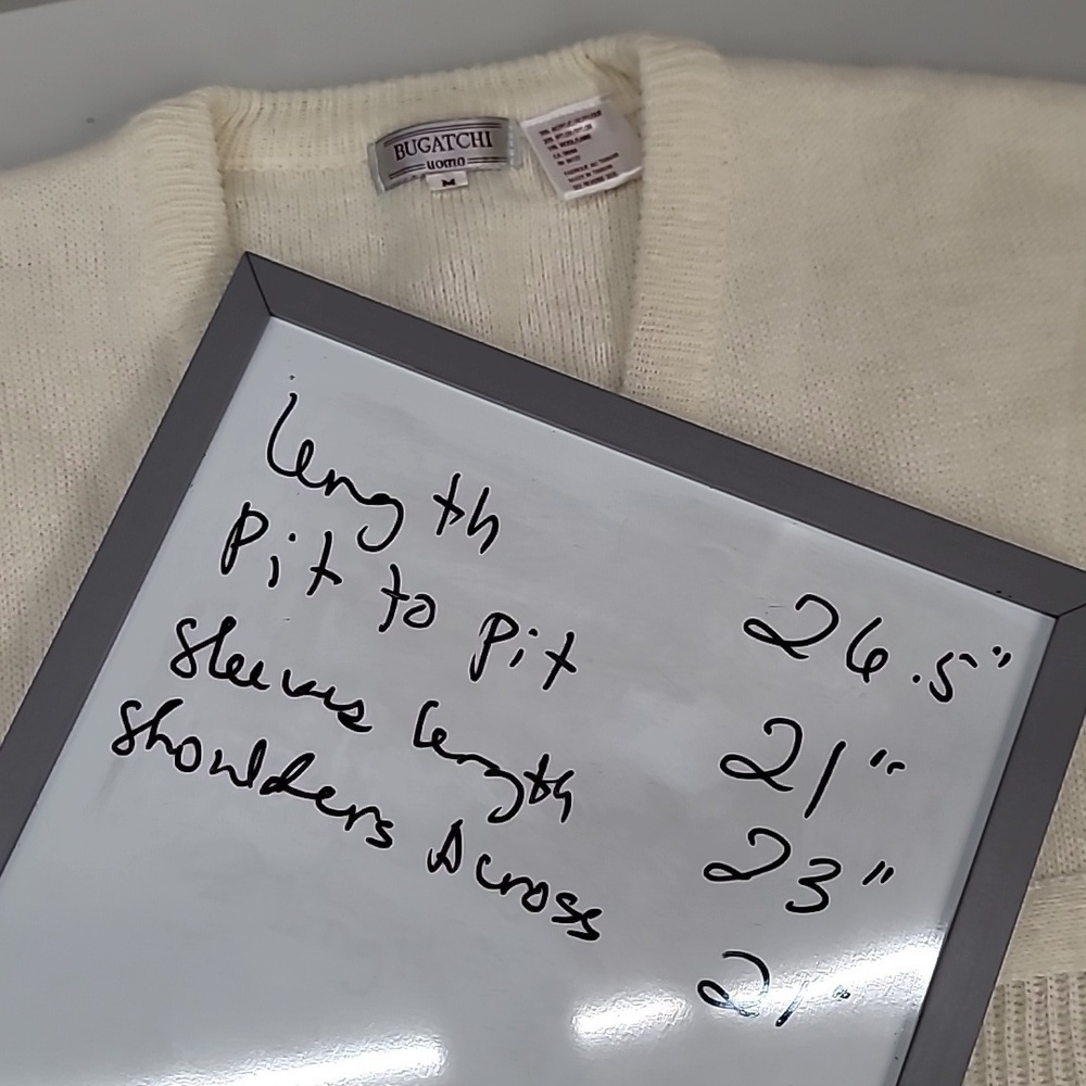 Bugatchi coastal grandma Knit  wool blend cardigan - Picture 10 of 10